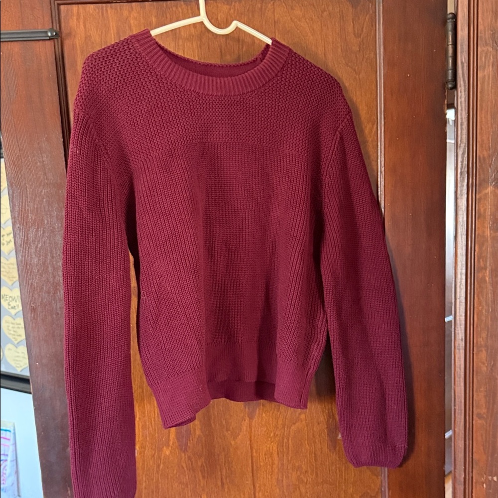 Banana Republic Wine Crewneck Knit Sweater